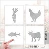 Olycraft 80 Sheets 4 Styles Paper Self Adhesive Stickers DIY-OC0010-32-2