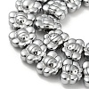 Electroplated Synthetic Non-magnetic Hematite Beads Strands G-Z032-D02-05F-3