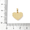 Brass Pave Natural White Shell Pendants KK-R213-09G-3