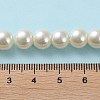 Pearlized Glass Pearl Round Beads Strands X-HY-8D-B02-5