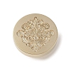 Golden Tone Wax Seal Brass Stamp Head DIY-B079-02G-30-1