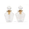 Natural Quartz Crystal Openable Perfume Bottle Rock Crystal Pendants G-I381-02G-07-1