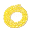 Baking Electroplate Glass Beads Strands X1-DGLA-A039-J2MM-B23-2