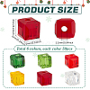 300Pcs 6 Colors Christmas Themed Transparents Glass Beads GLAA-PH0003-53-2