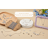 Crafans DIY Initial Link Bracelet Making Kit DIY-CF0001-22-17