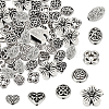80Pcs 8 Styles Alloy Beads & Charms TIBEB-SC0001-08AS-1