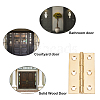 Gorgecraft 4 Sets Iron & Brass Cabinet Drawer Butt Hinges Connectors AJEW-GF0004-99-5