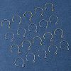 24Pcs 2 Colors Ion Plating(IP) 304 Stainless Steel Earring Hooks STAS-FS0001-65-7