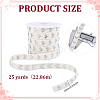 25 Yards Heart Pattern Cotton Ribbons SRIB-BC0001-48C-2