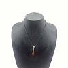 Natural Gemstone Teardrop Pendant Necklaces for Women NY3810-2-1