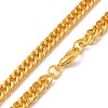 Iron Cuban Link Chain Necklaces for Women Men NJEW-A028-01F-G-2