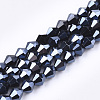 Electroplate Glass Beads Strands EGLA-Q118-6mm-A03-1