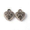 Tibetan Style Alloy Charms Pendants TIBEP-A123278-AS-LF-4