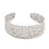 Non-Tarnish Textured 304 Stainless Steel Wrap Cuff Bangle for Women Men BJEW-P331-18P-2