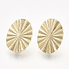 Brass Stud Earring Findings X-KK-T038-586G-NF-2