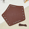 Imitation Leather Wrap Wide Cord Bracelet with Wax Strap AJEW-CL0003-72C-4