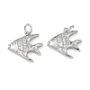 Ocean Style Brass Micro Pave Cubic Zirconia Pendants KK-A280-01C-P-1
