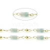 Handmade Natural Amazonite Beaded Chains CHC-E021-01C-1