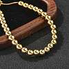 Rack Plating Brass Round Beaded Slider Bracelet for Women X-BJEW-B066-01A-01-2