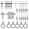  42Pcs 7 Style Tibetan Style Alloy Links Pendants and Pendants DIY-NB0007-70-1