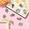 10Pcs 10 Styles Alloy Connector Charms FIND-YW0004-21-6