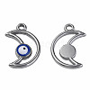 304 Stainless Steel Enamel Pendants STAS-N087-50-03P-1