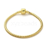 Iron Round Snake Chain Bracelets BJEW-C057-01G-1