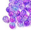 Transparent Crackle Acrylic Beads CACR-N002-10A-2