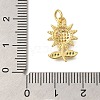 Rack Plating Brass Micro Pave Cubic Zirconia Pendants KK-I716-11G-3