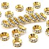 Brass Rhinestone Spacer Beads RSB094-1G-1