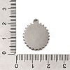 304 Stainless Steel Pendant Cabochon Settings STAS-G344-09P-3