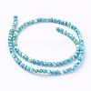Synthetic Ocean White Jade Beads Strands G-B367-1-2