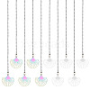 10Pcs 2 Colors Fan 304 Stainless Steel Charms Ceiling Fan Pull Chain Extenders PALLOY-HY00056-1