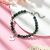 Natural Moss Agate Beaded Bracelets BJEW-JB09886-04-4