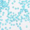 6/0 Transparent Glass Round Seed Beads SEED-J010-F6-23-3