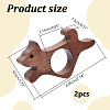 Wooden Thumb Page Holder AJEW-WH0077-119A-2