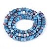 Handmade Millefiori Glass Beads Strands LAMP-T021-27A-04-2
