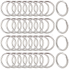 40Pcs 304 Stainless Steel Split Key Rings STAS-CY0001-01B-P-7