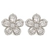 Cubic Zirconia Flower Stud Earrings EJEW-I304-16P-01-1