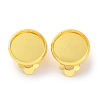 Rack Plating Brass Clip-on Earring Finding KK-F090-10G-1