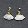 Natural Howlite Pendants G-F584-F02-G-2