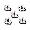 Alloy Enamel Pendants ENAM-M046-11G-E-3