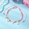 Glass Beaded Double Layer Necklaces & Multi-strand Braceles Sets SJEW-MZ00006-8