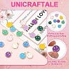18Pcs 9 Colors Alloy Enamel Charms ENAM-YW0001-97-O-2