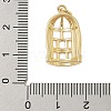 Hollow Cage Rack Plating Brass Pendants KK-Z074-28G-3