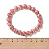 Natural Argentina Rhodochrosite Beaded Stretch Bracelets BJEW-L700-01C-5