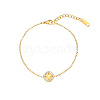 Rhombus Cubic Zirconia Link Bracelet AX6785-4-1