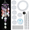 DIY Flat Round Wind Chime Making Kits DIY-P028-22-1