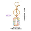 Number 0 Transparent Resin Keychains KEYC-TADJ0001-10J-2