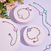 Unicraftale Blank Dome Flat Round Link Bracelet Making Kit DIY-UN0003-83-5